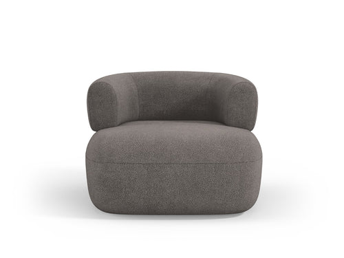 Micadoni Fauteuil Jenny boucle, grijs - 88x90x73cm