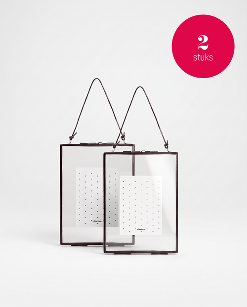 vtwonen Fotolijsten - Set van 2 - Zwart - Metaal - 14 x 19 cm
