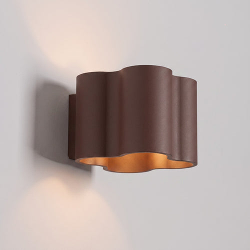 Sollux Lighting Wandlamp OVIO bruin G9 - 12x14,5x10cm