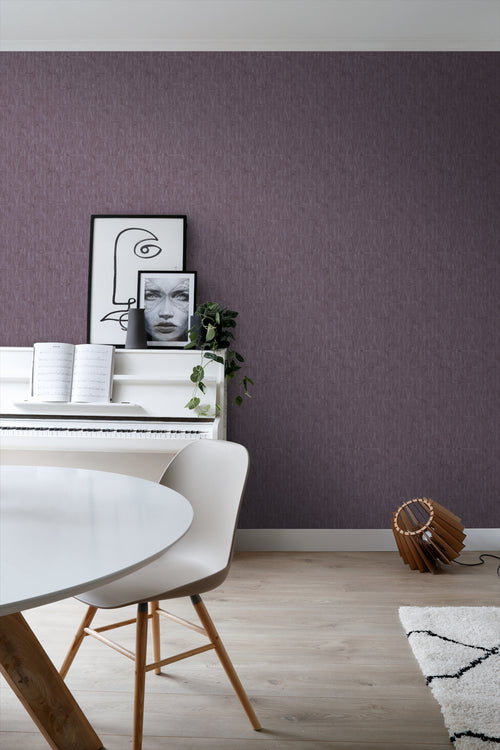 ESTAhome behang grafische lijnen mauve paars - 50 x 900 cm - 131416 - vtwonen shop