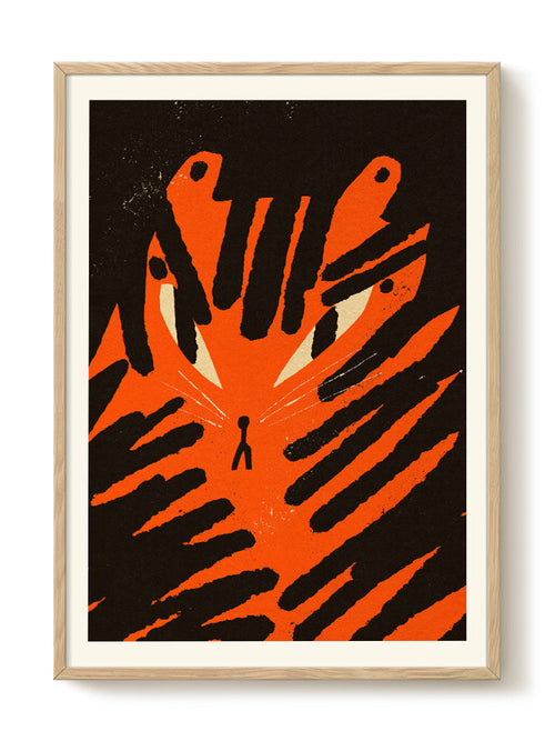 Enikő Eged - Angry Tiger - PSTR studio Kunst Poster - vtwonen shop