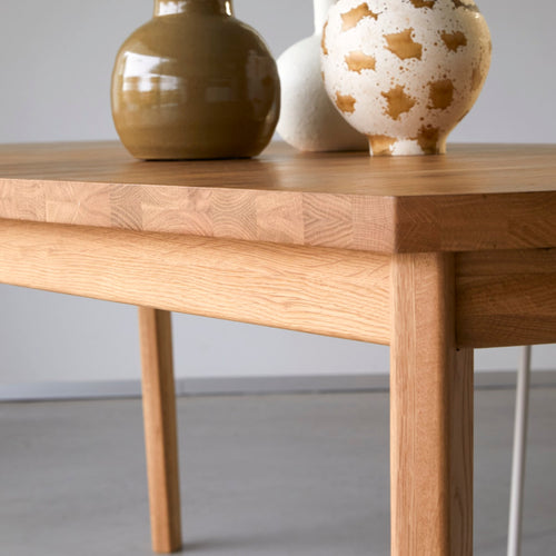 Tikamoon Massief eiken uitschuifbare tafel voor 6/12 personen - Naturel - vtwonen shop