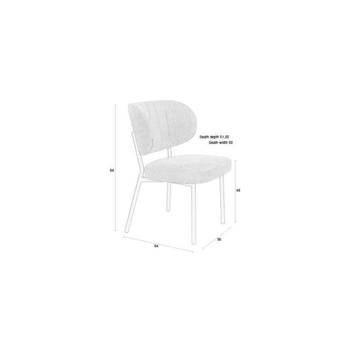 Housecraft Living Sanne Eetkamerstoelen Bruin - Set van 2