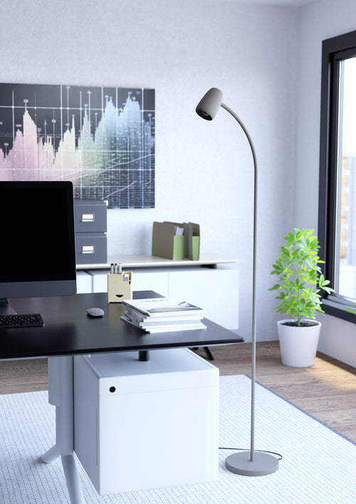 EGLO vloerlamp Carlo - 170 cm - zandkleur