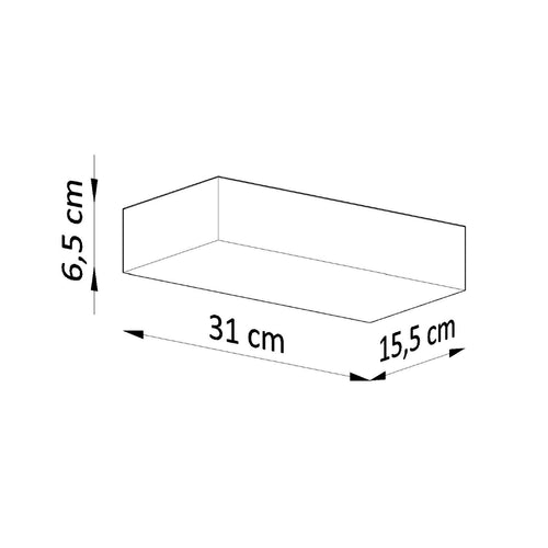 Sollux Lighting Wandlamp keramiek TAUGAN - 31x15,5x6,5cm