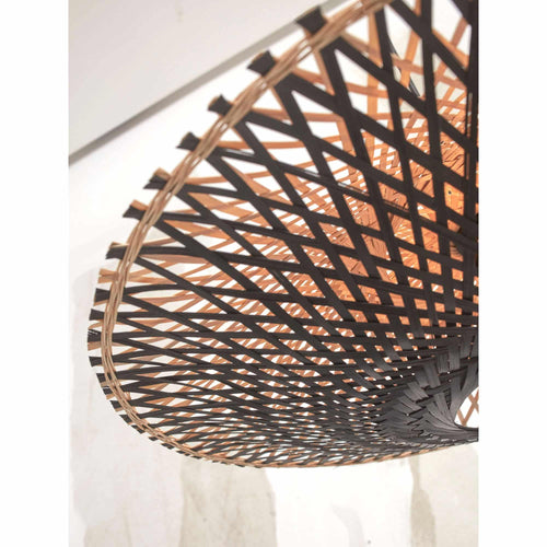 GOOD&MOJO hanglamp Kalimantan - zwart - Ø44cm