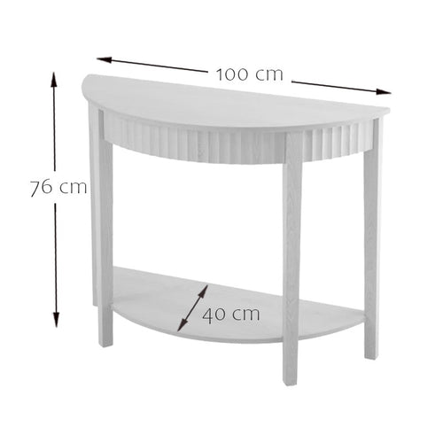 Calicosy - BOLOGNE Design haltafel - Licht hout - 40x100x76 cm