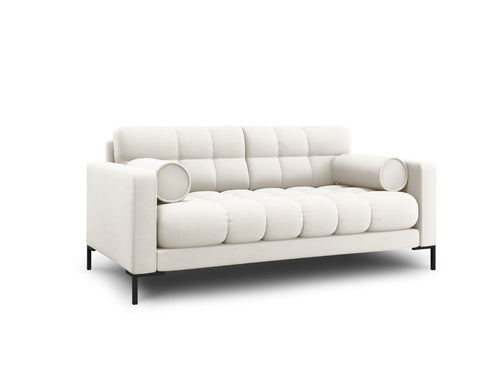 Cosmopolitan Design Bank Bali 2-zits, structurele stof, lichtbeige - 96x152x75cm