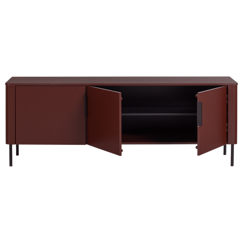 WOOOD tv meubel 154 cm Gunnar - Grenen - Bordeauxrood - 56x154x44