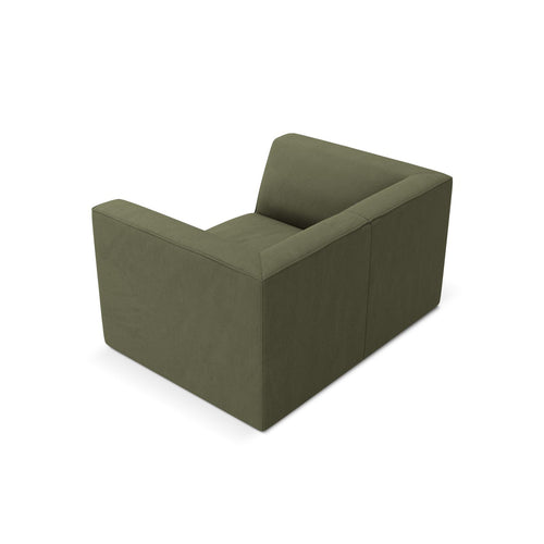 Cosmopolitan Design - Fauteuil Siena ribfluwelen groente - 92x120x69cm