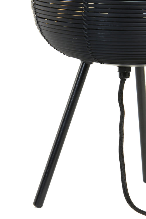 Light & Living - Tafellamp TOMEK - Ø21x55cm - Zwart - vtwonen shop