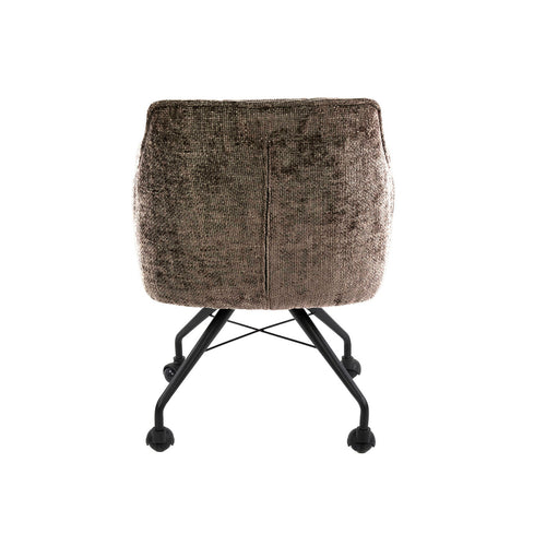 Giga Meubel Eetkamerstoel Hoven - Taupe - Incl. Wieltjes - Set van 2 - vtwonen shop