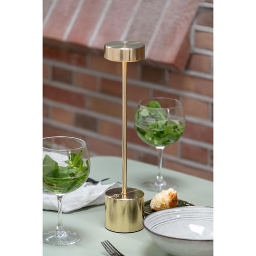 Leitmotiv tafellamp Ganar LED - goud - Ø8cm - vtwonen shop