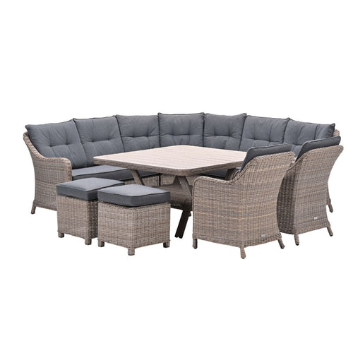 Garden Impressions lounge dining set Nova mystic grey - 8-delig