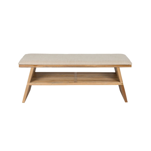 Housecraft Living Djia Bankje Teak Hout - Bruin - vtwonen shop