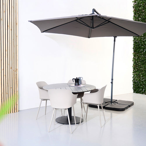 Lisomme Bente ronde tuintafel grijs - Ø 113 cm - vtwonen shop