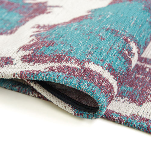 Lola&Moi vloerkleed Blue Duck - blauw -140x200cm - vtwonen shop