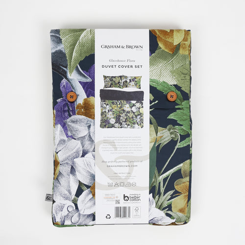 Graham & Brown Dekbedovertrek Tweepersoons Glasshouse Flora 200 x 200cm