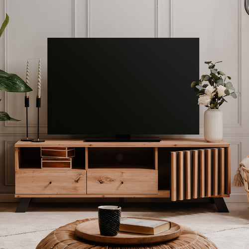 Calicosy - LUBLIN TV-meubel - Licht hout - 40x138x44 cm