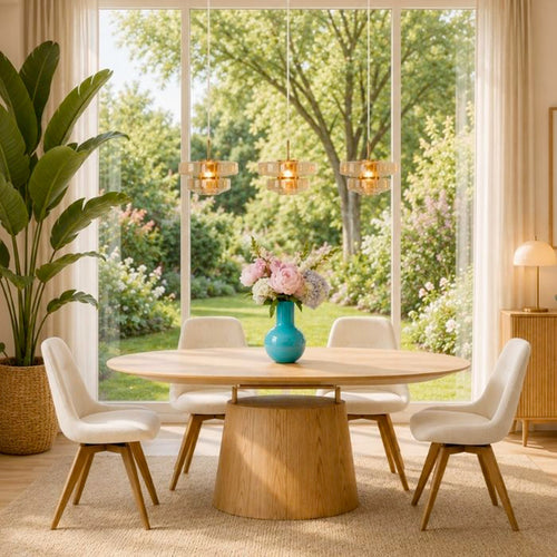 Kare Design Uitschuifbare Eettafel Benvenuto ovaal eik
