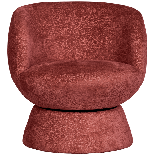 BePureHome draaibare fauteuil Shuffle - Polyester - Ruby - 72x73x71 - vtwonen shop