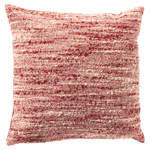 CHRISTAN - kussenhoes 45x45 cm - bouclé - Emboldened - rood, roze, wit