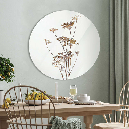 Reinders glasschilderij Berenklauw - Ø 70cm