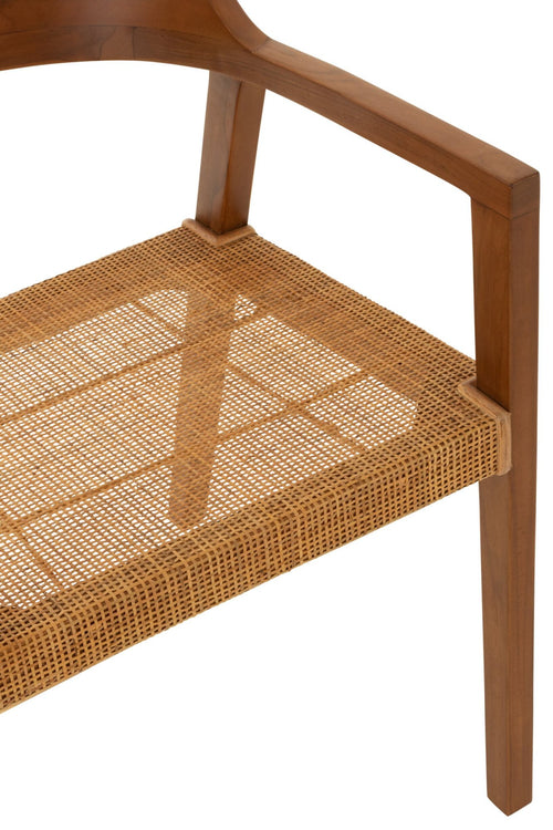 J-Line stoel Emma - hout - bruin