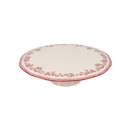 S|P Collection - Taartplateau 32,5xH9cm burgundy Cyril