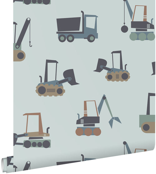 ESTAhome behang voertuigen blauw - 50 x 900 cm - 132241