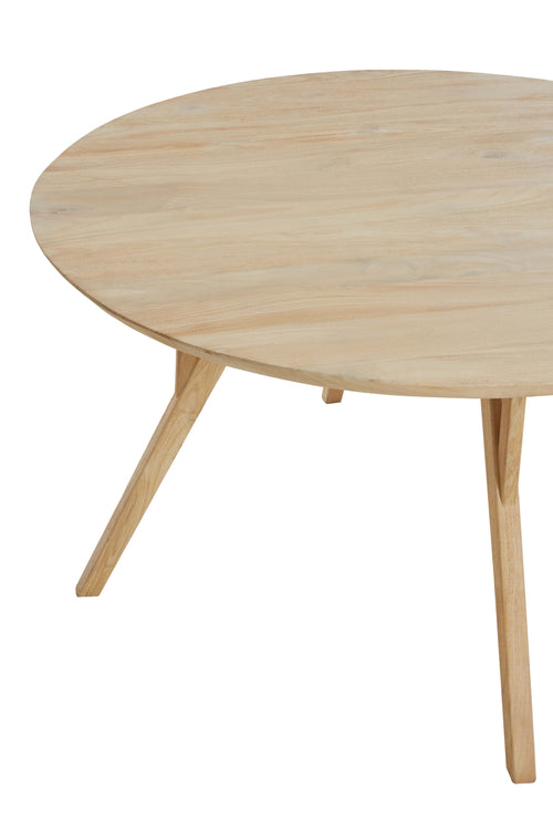 Light & Living eettafel QUENZA - Ø120x76cm - bruin