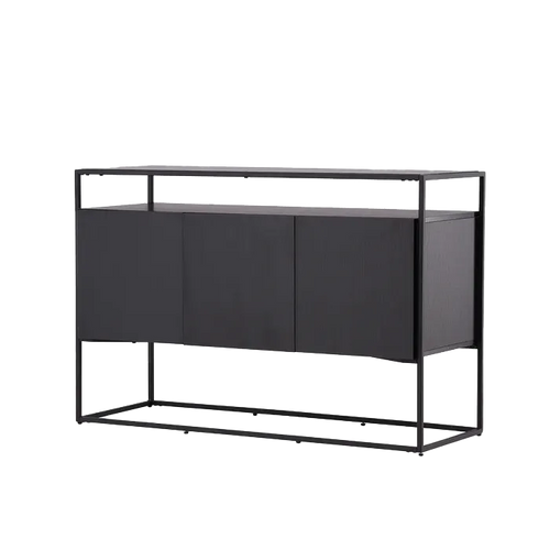 Nest living Cedric houten dressoir zwart - 120 x 45 cm - vtwonen shop