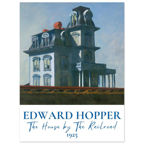 Artfulprints  Edward Hopper - The house by the railroad   poster 30x40 cm - vtwonen shop