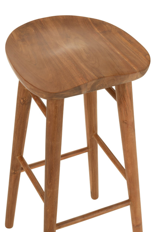 J-Line barkruk Ana - hout - bruin