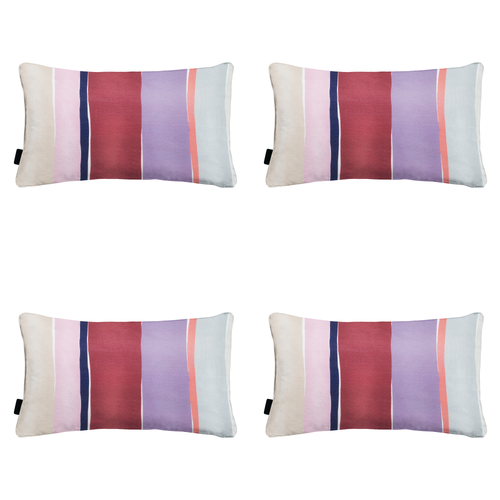 Madison sierkussen Nox - mulitkleur - 30x50x10cm - set van 4