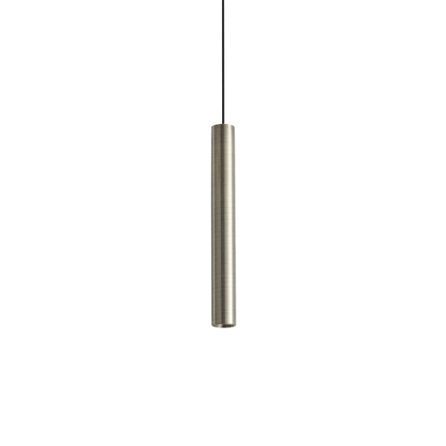 Ideal Lux LOOK 25 cm slanke hanglamp voor plafond, messing, 1x LED 1000lm 3000K