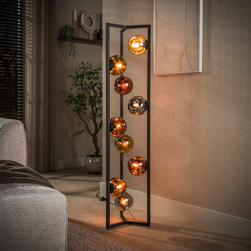 Giga Living Vloerlamp Stellar - Zwart Metaal - Ø35x150cm