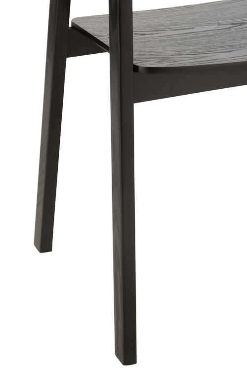 J-Line stoel Naga - essenhout/touw - zwart - vtwonen shop