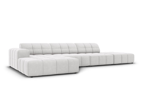 Cosmopolitan Design linker hoekbank Chicago 5-zits, flueel geld - 167x348x78cm