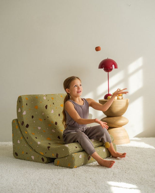 Wigiwama Terrazzo Moon Chair - Groen - vtwonen shop