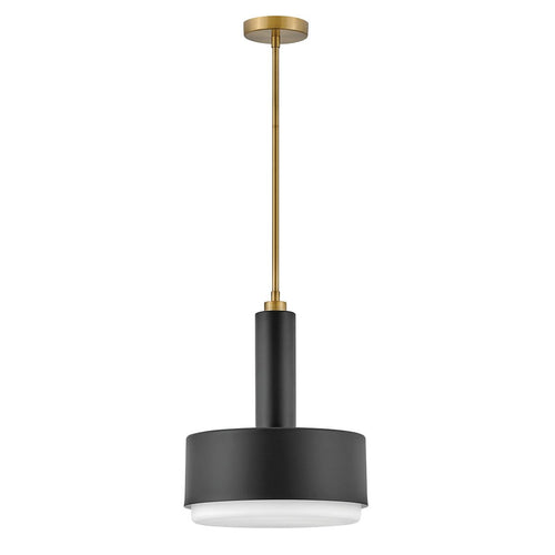 Zylindrische Pendelleuchte Modern Schwarz 2x E27