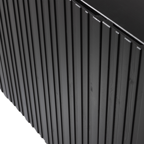 WOOOD dressoir Grand Gravure - Grenen - Zwart - 85x180x46 - vtwonen shop