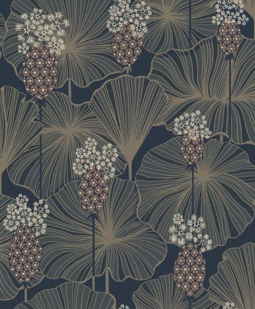 Borastapeter behang bloemen groen - 53 cm x 10.05 m - 660305 - vtwonen shop