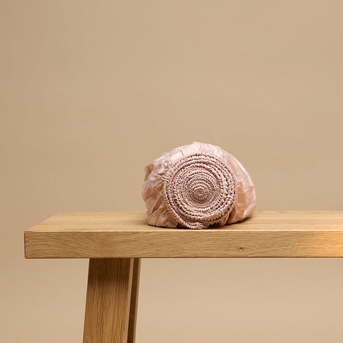 Coco & Cici - Eco Bamboe Hoeslaken Powder peach - 200x200x30