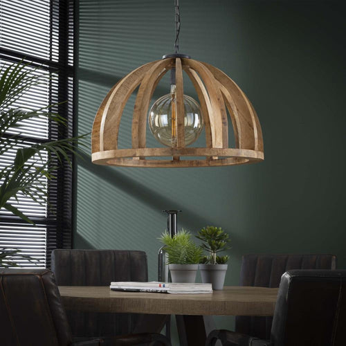 Giga Meubel Hanglamp - Naturel Hout - 1-Lichts - Ø60x150cm - vtwonen shop