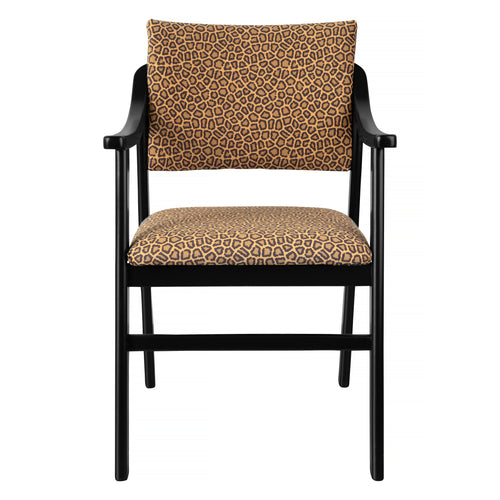 Stoel met armleuningen van beukenhout