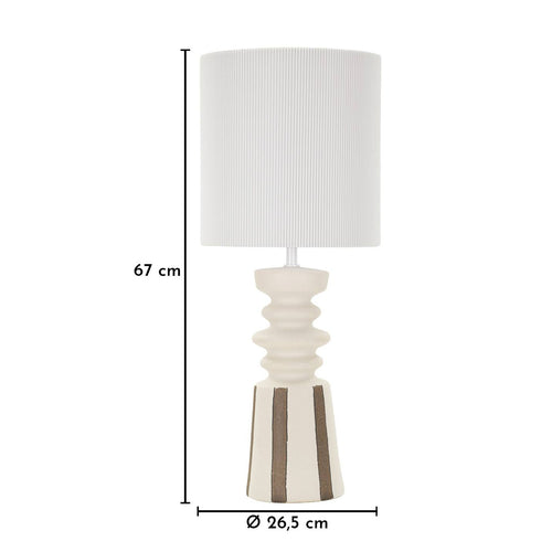 Mauro Ferretti tafellamp - Ø 26,5x67 cm - wit/groen