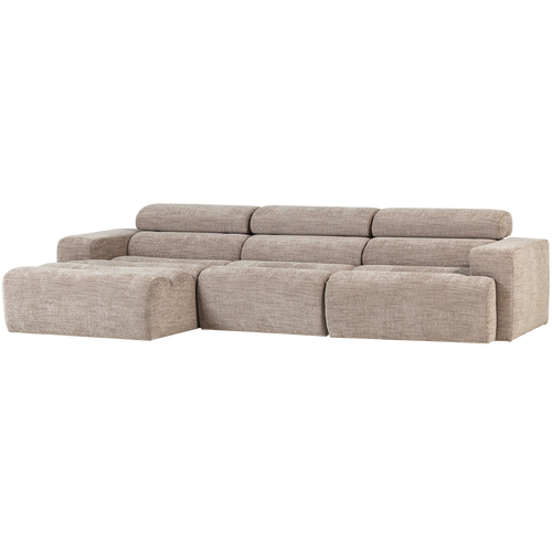 WOOOD chaise longue bank links Novi - Polyester - Naturel Melange - vtwonen shop