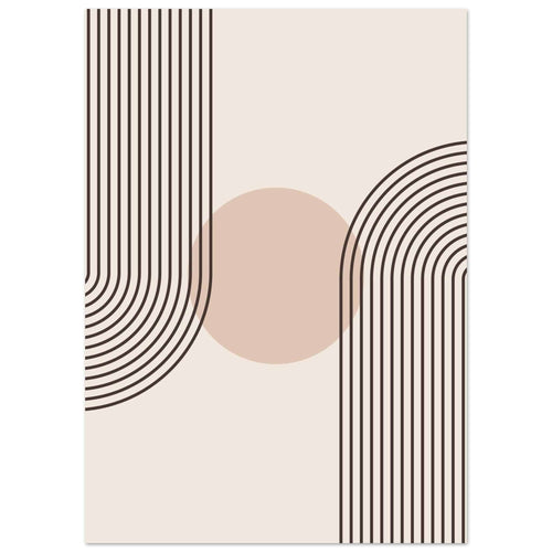 Artfulprints  Boho – Retro wave   poster 50x70 cm - vtwonen shop