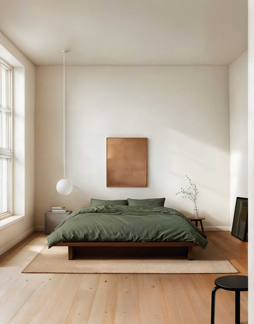 Marc O'Polo Senja dekbedovertrek - Lits-Jumeaux XL – 260x200/220 cm - Dark green ivy